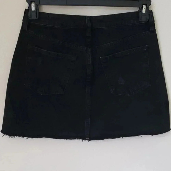 Free People A-Line Washed Black Distressed… - Picture 3 of 15